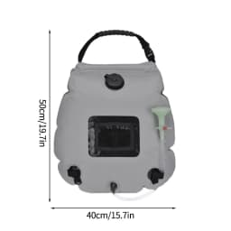 20/40L Portable Camping Shower Bag Solar Shower Bag Camping Bathroom Heating Water Storage Container with Switchable Head