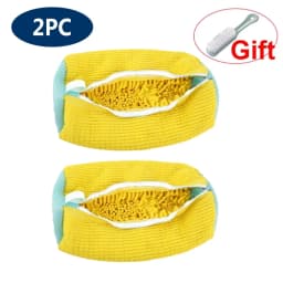 Shoes Washing Bag Laundry Bag Padded Shoe Protector Fluffy Fiber Polyester Wash Bag Machine Washable Drying Organizer