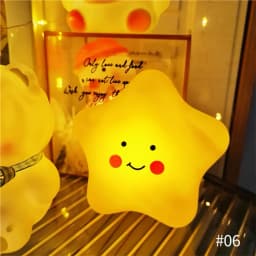 Vinyl Night Light Bedroom Decor Lights Button Battery Powered Moonlight Cartoon Animal Lamps Children Gift Decorative Lamp