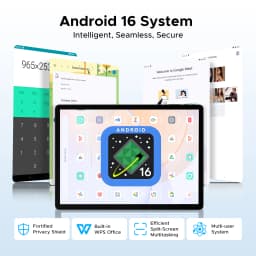 DOOGEE Tab E3 Max 2 IN 1 Tablet PC Android 16 Gemini AI 14'' 2.2K Display 48GB(8+40) RAM 256GB ROM 13500mAh Battery Smart Pads