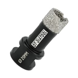 DT-DIATOOL Drill Bit M14 Porcelain Tile Crowns for Tile Granite Marble 1pc Collet, Crown Porcelain Hole Saw