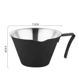 100ML Espresso Extraction Cup 304 Stainless Steel with Scale Thickened Exquisite Ounce Coffee Cup Home Kitchen Cafe Accessories