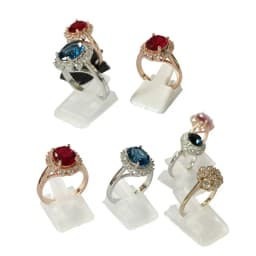 Wholesale Mini Display Rack Ring Plastic Clip Jewelry Display Bracket Home Ring Display Props