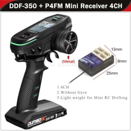 DUMBORC DDF-350 10CH RC Remote Controller 2.4G Digital Radio Transmitter Gyro Receiver for Drift Car Tank Boat Robot Toy Wltoy