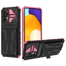 Card Slot Armor Case For Samsung Galaxy S26 S25 Edge S24 S23 S22 S21 S20 FE Plus Ultra A52 A53 A54 A55 A56 Anti Shock Cover Case