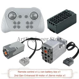 1000mAh 8 Way Remote Programmable APP Control Kit Rechargeable Battery Box Power Functions Motor Building Blocks Set Car Modify