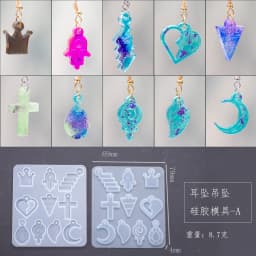 Keychain Pendant Twelve Constellation Silicone Mold For Epoxy Resin Casting Creative Earrings Jewelry Pendants Making Molds
