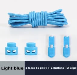 1Pair Colored Dots Round Shoelaces Elastic Plastic Lock Hiking Sports No Tie Shoelace Adult Children Shoe Accessories Lazy Lace