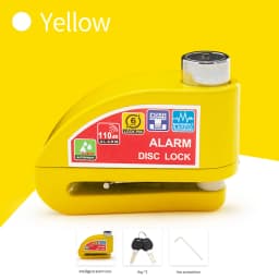 Scooter Motorcycle Bicycle Alarm Lock Wheel Disc Brake Waterproof Anti-Theft Aluminum Alloy Safety Brake Lock Moto Aaccessories