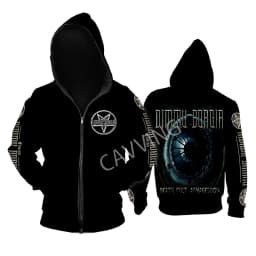New Fashion Printed DIMMU BORGIR Loose Metal Rock Zipper Hoodies Gothic Top Harajuku Cotton Unisex Clothing V2