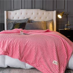 Solid Color Soft Silky Warm Yellow Coral Fleece Blanket Summer Office Nap Flannel Throw King Queen Winter Bedspread