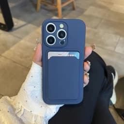 TPU Soft Card Pack Integrated Phone Case For Iphone 12 13 14 15 16 17 18 Pro Max Frosted Back Panel Skin Feeling Phone Cover