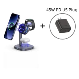 Qi2.2 25W TEC Stand Wireless Charger 3in1 Cooling Magnetic Charging Station for iPhone Sumsung iWatch Airpods