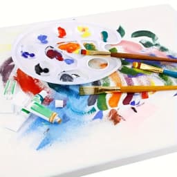 2/6/8/10 Pack Plastic Art Painting Palettes, Oval Shaped Multi-Well Mixing Palette for Watercolor, Acrylic, and Oil Paints