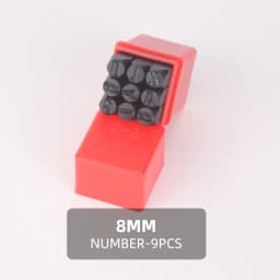 QJH Number Stamp (0-9) Letter Stamp Set (A-Z) Punch Perfect for Imprinting Metal Stamping Kit, Plastic, Wood, Leather 2-12.5MM