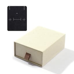 2pcs 8Seasons Paper Pull-Out Drawer Jewelry Gift Box Square Creamy-White For Ring Necklace Bracelets Earrings Gift Packing Box
