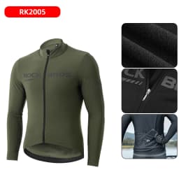 ROCKBROS Winter Warmer Bicycle Jackets Windproof Thermal Fleece Bike Tops Coat Men Women MTB Road Sports Cycling Jerseys Jacket