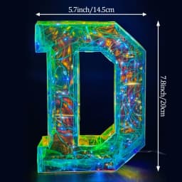 Multicolor Letters LED Night Light Numbers Dual‑Power Light‑Up Battery USB Operated Portable Indoor Decor for Party Wedding Home