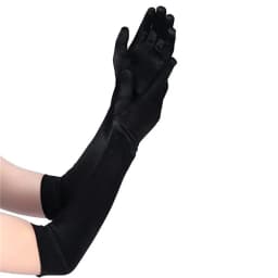 12 Color Longer Micro-reflective Satin Spandex Sunscreen Wedding Photo Party Bright Gloves Lady Aristocrat Graduation Mitten NV3