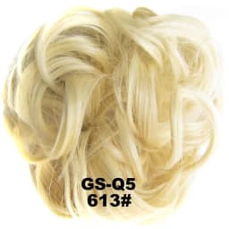 Zolin Synthetic Messy Curly Hair Bun Scrunchie Chignon Donut Elastic Rope Rubber Band Hair Bun Pad Updos Hairpiece
