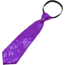 1pcs Unisex Shinning Sequins Tie Casual Tie Sequin Tie Adjustable Zipper Necktie for Festival Dance Costume Party Event Wedding
