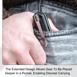 1/2/4Set Deep Carry Pocket Clip 2.6"(66mm) Length Universal Folding Knife Pocket Back Clip w/ Screws Man Knife Replacement Parts