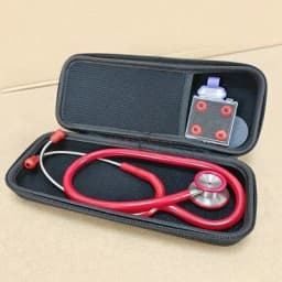 Nurse stetoscope with box Stainless steel stethoscope double-sided doctor home professional multi-function fetal heart