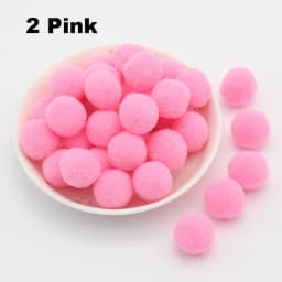 30-300Pcs Pom Poms Fluffy Soft Pompom Ball 8/10/15/20/25/30mm Handmade Sewing Craft DIY Kids Toy Christmas Weddinrg Decoration