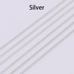 5M 1.3-2.5mm Gold Rhodium Copper Bulk Fine Necklace Chain For DIY Jewelry Making Supplies chains Findings Accessories Wholesale