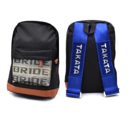 JDM Style Takata Backpack Racing Safety Belt Modified Dual Shoulder Travel Bag Street Trend Soft Polyester Casual Crossbody