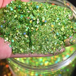 50g Holographic Mixed Hexagon Shape Chunky Irediscent Nail Art Glitter Flakes Laser Sparkly Sequins Slices Nail Art Decoration