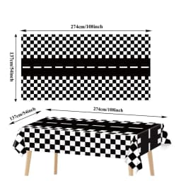 Racing Car Theme Party Decoration Checkered Paper Cups Cake Toppers For Race Theme Party Decor Car Theme Birthday Party Supplies