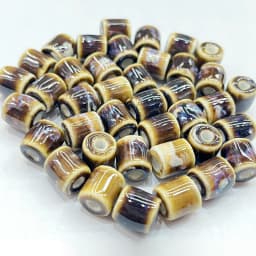 10Pcs 10*9MM Ceramic Cylinder Spacer Loose Beads for Jewelry Bracelet Necklace Accessories DIY