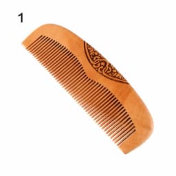 1PC Natural Peach Wood Handcrafted Fine Tooth Comb Anti-Static Head Massage Hairbrush Classic Comb Hair Styling Hair Care Tool