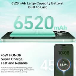 New Global Version Honor 600 Lite 8GB+256GB Honor Smartphone 6520 mAh 45W SuperCharge 120 Hz NFC