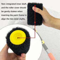 1pc 4-Inch Drywall Texture Roller Brus With Home DIY Painting Tool Durable Plastic Roller Brush For Smooth Ceiling Wall Surfaces