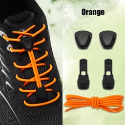 Triangle Lock No-Tie Shoelaces, Elastic Lazy Laces Buckle Set, Durable Replacement Strings for Sneakers & Outdoor Shoes 1 Pair