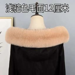 Real Fox Fur Collar 100% Natural Fur Scarf Women Winter Luxury Warm Fur Shawl Ladies Geniue Fur Scarves For Coat Down Jacket Men
