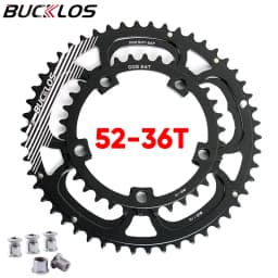BUCKLOS 110BCD Chainwheel Road Bicycle Chainring 110BCD 50 34T 52 36T 53 39T Road 11 Speed Bike Chainring Crankset Part for Sram