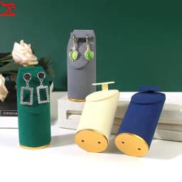 Cylindrical Jewelry Display Props Necklace Pendant Display Stand Rings Earring Storage Rack Store Counter Jewelry Organizer