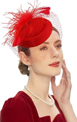 Mesh Fascinator Hats Spring Wave Point Decor Floral Hair Feather Fascinator Hats Luxury Accessories Wedding Cocktail Women