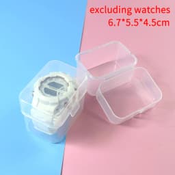 Universal Watch Box Men Watch Box Jewelry Storage Box Vintage Transparent Single Grid Watch Box Christmas Gift Boxes