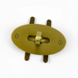 Deepeel 2Pcs 47mm Oval Egg Metal Turn Lock Snap for Women Handbag Twist Latch Clasps DIY Closures Buckle Hardware Accessories