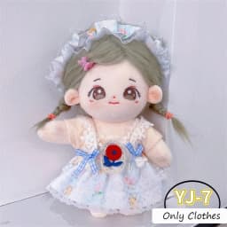 Cute Dress Up Jk Uniform Clothes for 20cm Cotton Plush Lolita Cross Dressing Clothing Skirt Fashion Casual Suit Socks Girl Toys