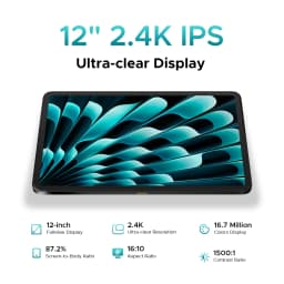 DOOGEE T40 Pro Tablet 12" IPS 2.4K 20GB(8+12) 512GB Helio G99 10800mAh Large Battery Quad Speaker 7.6mm Ultra-thin PC Smart Pad