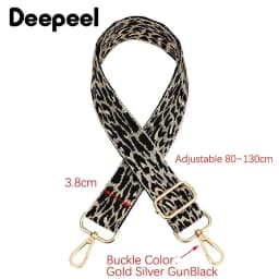 38mm Replacement Handbag Strap Leopard Shoulder Straps Adjustable Crossbody Belts for DIY Women Bag Belt Replace Accessories