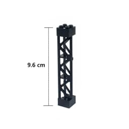Compatible 95347 Pillars Bricks Lattice Tower 2X2X10 Support Baseplate Bridge Girder Bracket Building Block Part Column Toys