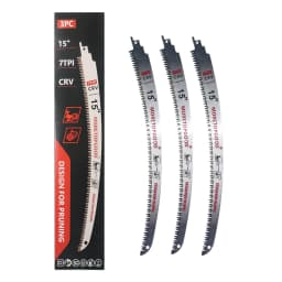 3PCS 7T Arc Edge Reciprocating Saw Blade, Japanese Teeth with Curved Edge Wood Pruning Saw Blades for Tree Trimming