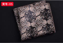 23CM Mens Woven Polyester Pocket Square Embroidered Jacquard Hanky Scarf Best Man Korean Formal Wedding Bridegroom Handkerchief