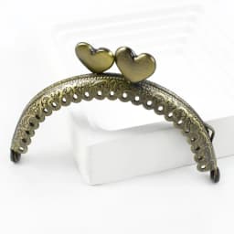 1/2/5/10Pcs 85mm Embossed Metal Purse Frame Mini Coin Bags Handle Handmade Wallet Kiss Clasp DIY Sewing Brackets Bag Accessories